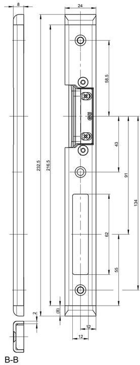 Productafbeelding G-U GU SECURY U-sluitplaten (Opvallende plaat)