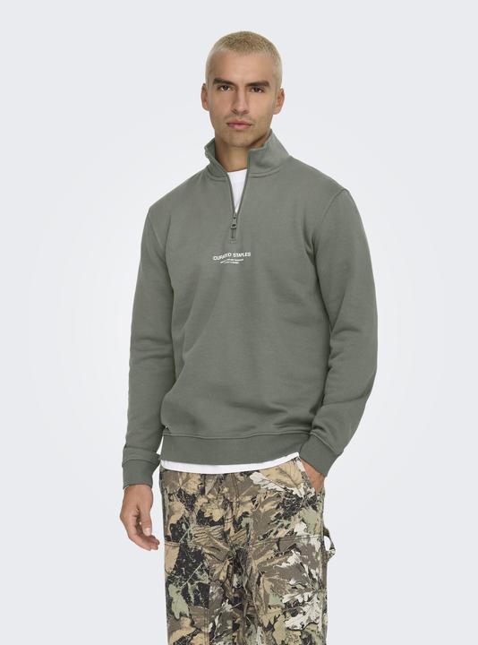 Produktbild Only & Sons Onscurated Reg Half Zip Sweat Noos (M)