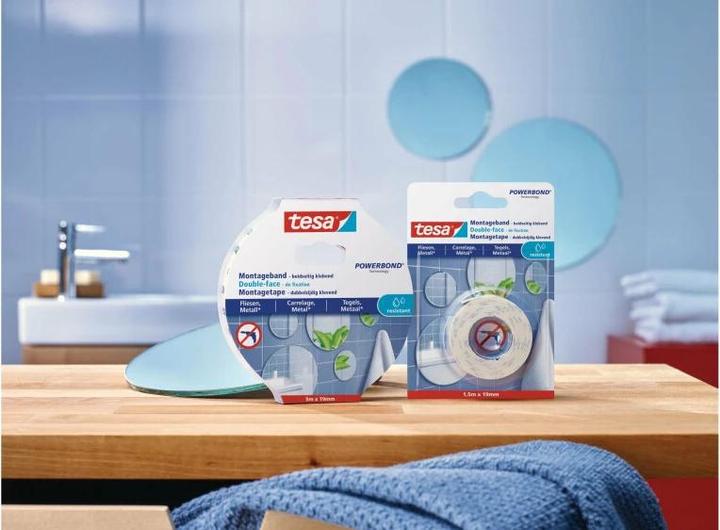 Actual product image tesa Powerbond double-sided mounting tape for tiles & metal (19 mm)