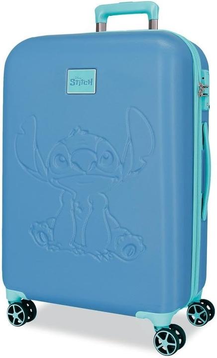 Actual product image Disney Suitcase with Stitching, Medium, Blue, TSA-ABS Lock, 4 Wheels (69 l)