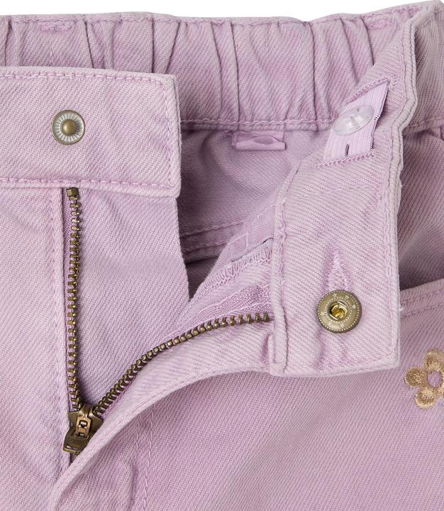 Image du produit Vertbaudet Weite Mädchen Hose mit Blumenstickerei (146)