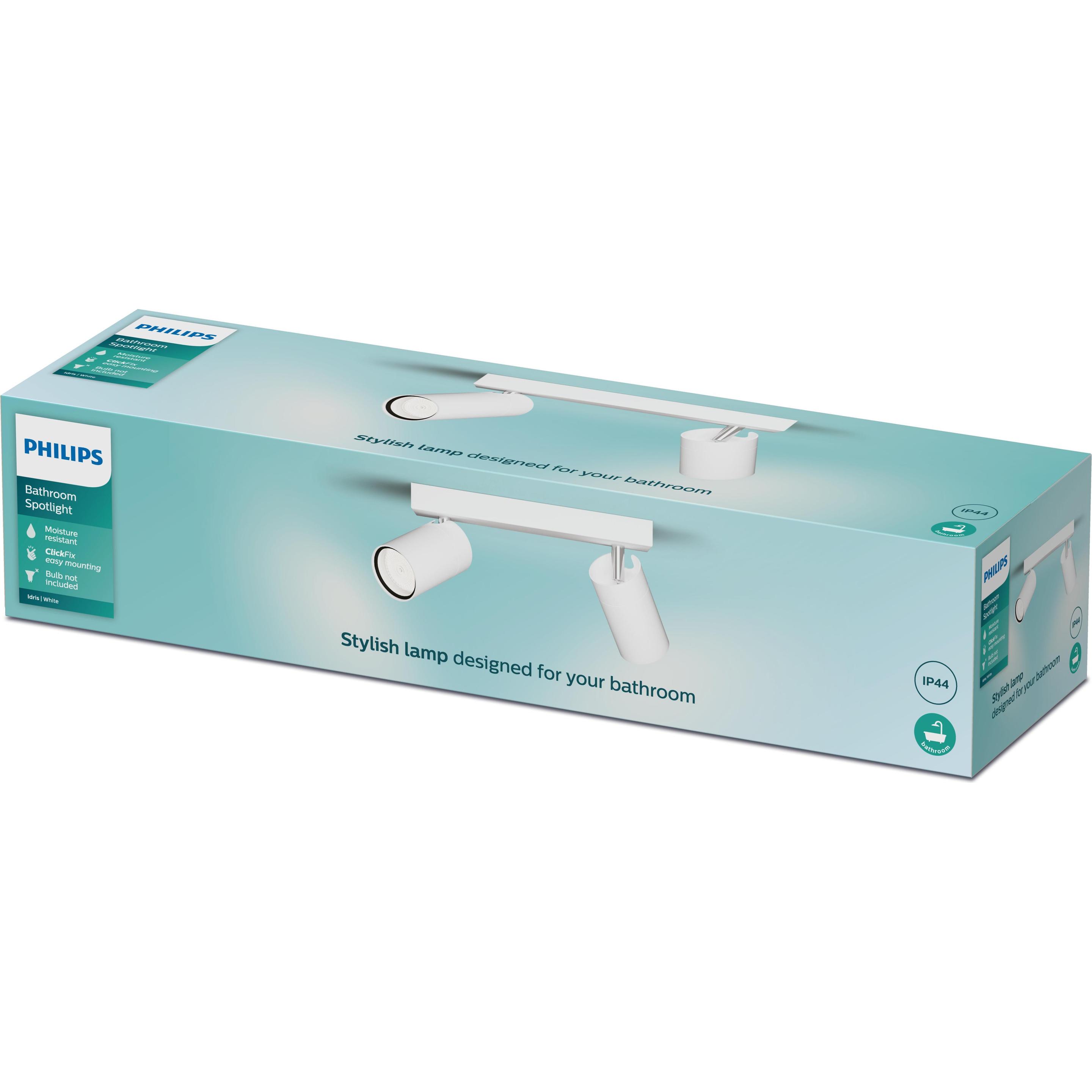 Thumbnail - Philips, Wandleuchte + Deckenleuchte, Idris (GU10)