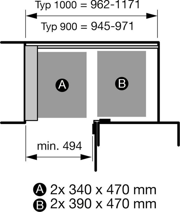 Produktbild Peka Metall Einhängetablare Arena Classic 550 (1 Stk.)