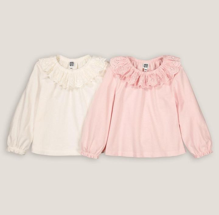 Produktbild La Redoute Collections 2er-Pack Shirts Signature mit Volantkragen (86)