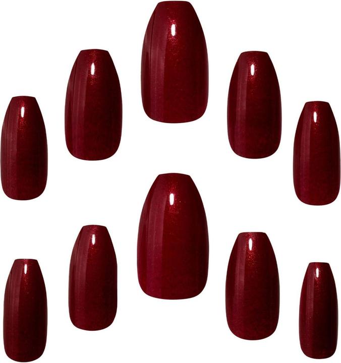 Actual product image Elegant Touch Trend Steel The Night Red Squaletto (Artificial nails)