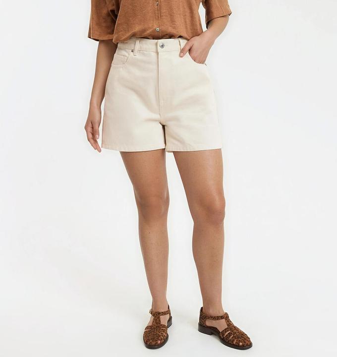 Produktbild La Redoute Collections Jeansshorts mit hohem Bund (40)