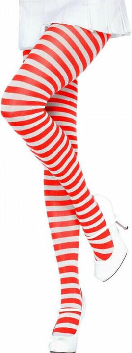 Actual product image Leg Avenue Striped Tights White/Red