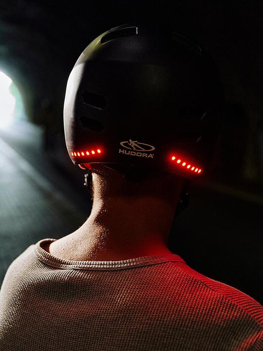 Actual product image Hudora Skater helmet LED, size M (55 - 58 cm)