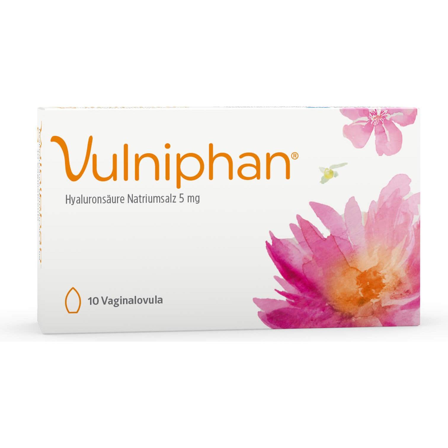 Vulniphan, Intimpflege, Vaginalovula bei Atrophie und Dystrophie der Vaginalschleimhaut, 10 St. Zäpfchen (Intimwaschloti...