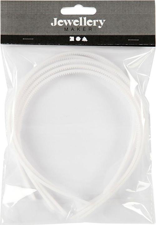 Immagine prodotto Creativ Company Elastici per capelli bianchi, 5 pezzi.