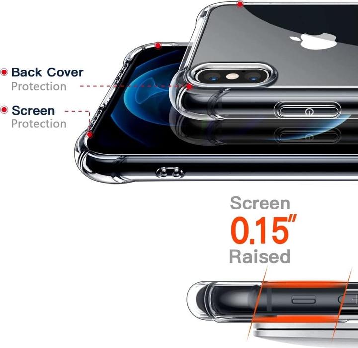 Produktbild Screenguard Apple iPhone X Hülle Crystal Soft Airbag Bumper (Apple iPhone X)