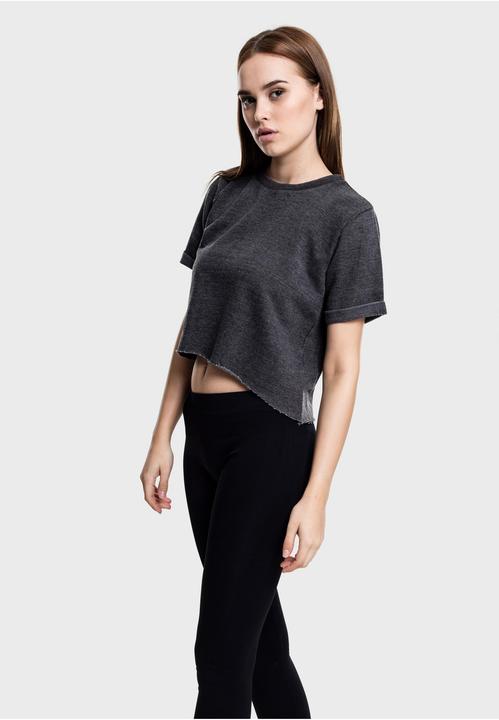 Immagine prodotto Urban Classics Girocollo a maniche corte cropped burnout da donna (S)