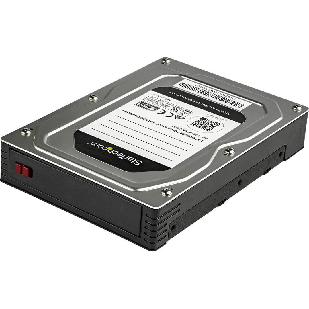 StarTech Adattatore per hard disk da 6,35 cm da 2,5 pollici a 8,89 cm da 3,5 pollici - per SSD/ HDD SATA e, Accessori per dischi rigidi