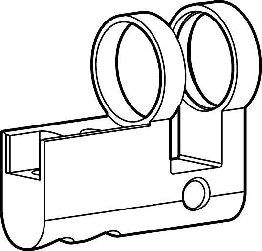 Actual product image Kaba Housing half cylinder PZ/Euro Modular