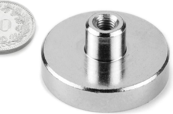 Produktbild Supermagnete Topfmagnet mit Gewindebuchse (1x)