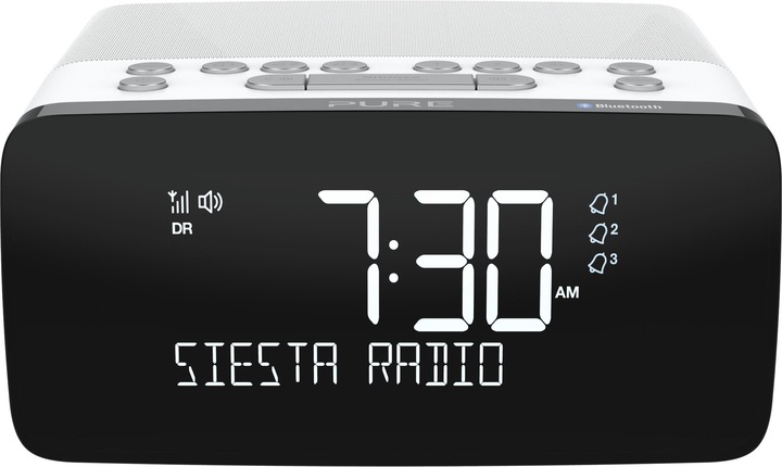 Pure Siesta DAB clock radio with Wireless Charge