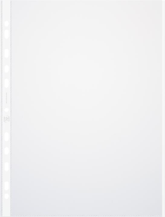 Produktbild Elba Prospekthülle, DIN A4 mit farbigem Rand, PP, 0,09 mm glasklar, oben offen, Eurolochung (A4, 10x)