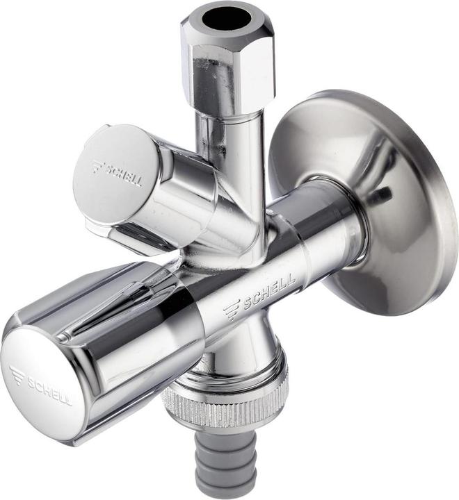 Schell 35450699 1/2" Kombi-Eckventil - Verchromt