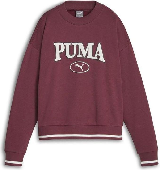 Produktbild Puma Damen Sweater ohne Kapuze Squad Crew Fl Dunkelrot (S)