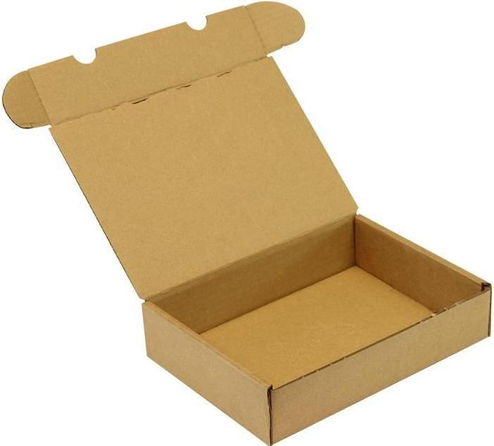 Actual product image Transpak Hinged box 1-wall dimensions 235x175x55mm C5 quality 1.4B brown brown (50 pcs.)