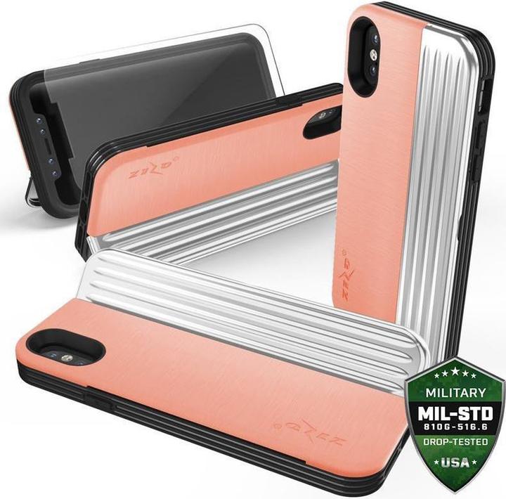 Image du produit Zizo Retro Series - Wallet Back with Magnetic Closure and Built-In Kickstand for iPhone Xs / X (Peac (Apple iPhone X, Apple iPhone XS)