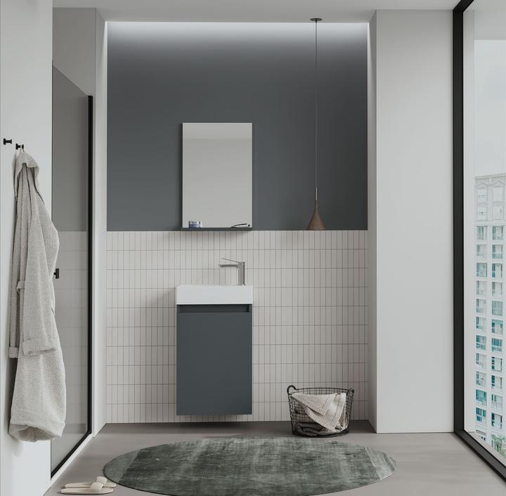 Produktbild Homitis Conza 45 Bathroom Cabinet With Sink & Mirror Set (2 Pieces)