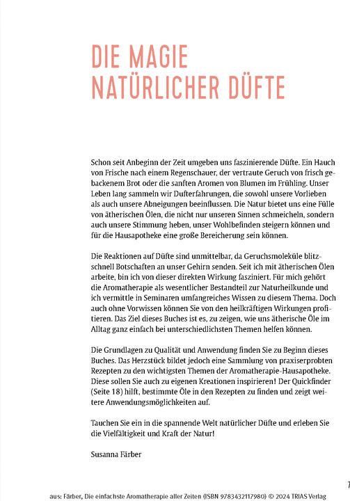 Produktbild Die einfachste Aromatherapie aller Zeiten (Deutsch, Susanna Färber, 2024)