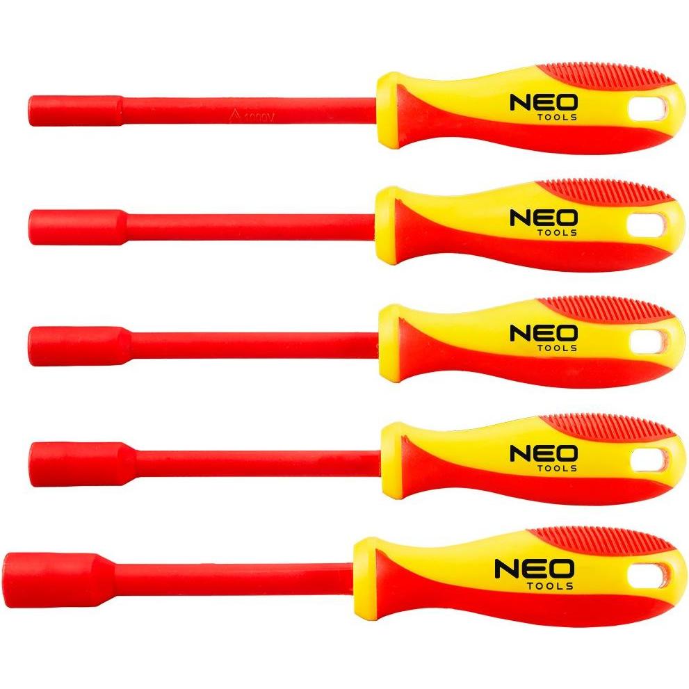 Neo, Cacciavite, Isolierte Steckschlüssel-Schraubendreher 5 Stück.