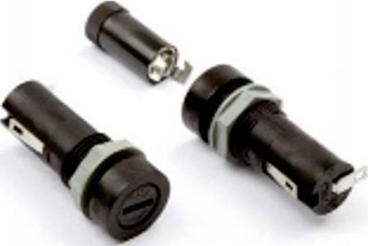 ESKA Fuse holder, 502640, for fine-wire fuse 5 x 20 mm, 20A, 250V AC, built-in (20 A)