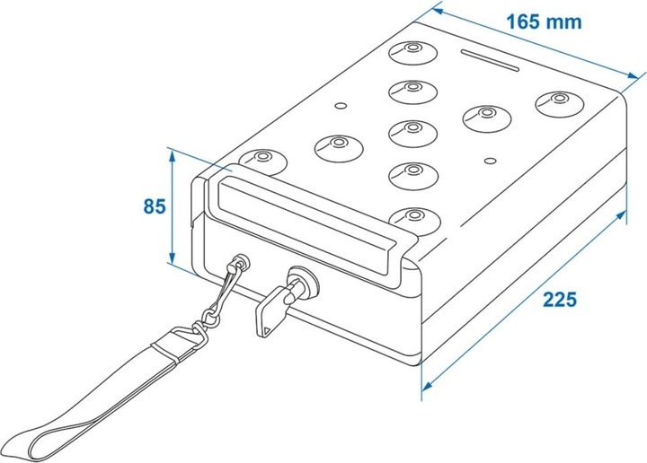 Actual product image ProPlus Steel safe