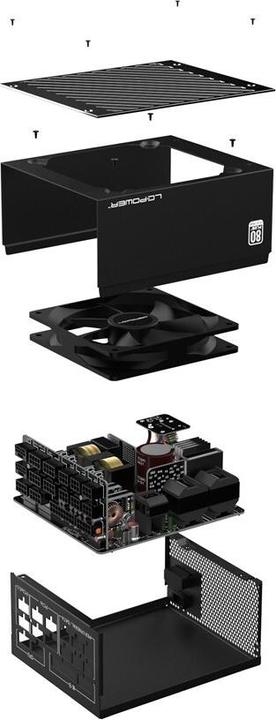 Produktbild LC-Power LC850P V3.0 Platinum PCIe 5.0 Modular 850W 80+ plat retail (850 W)