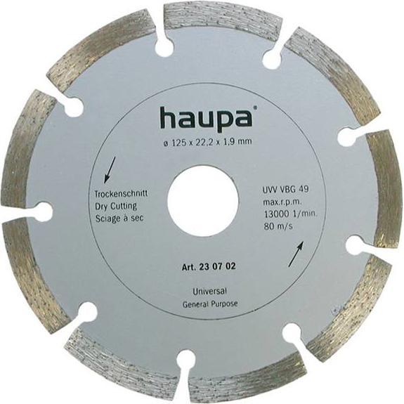 Haupa, Sägeblatt, Diamant-Trennscheibe Ř125mm f.Backstein 230691