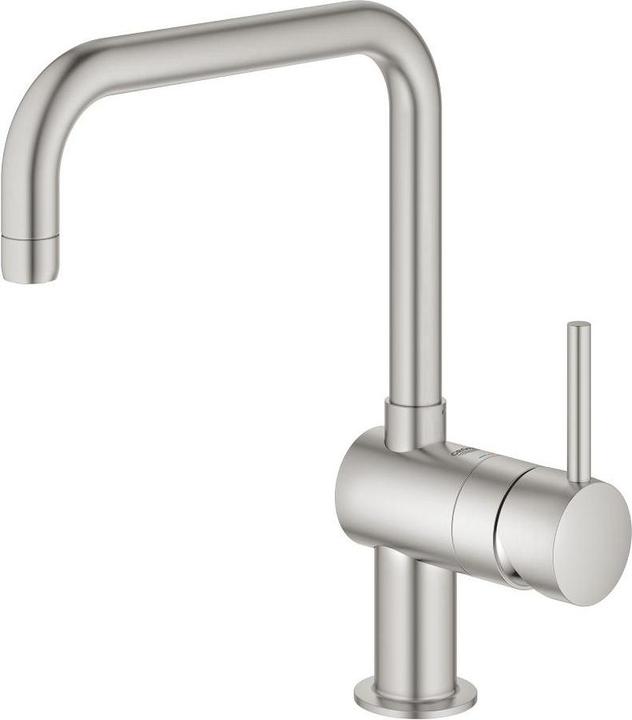 Grohe Robinet de cuisine avec douchette Minta supersteel mat 32488