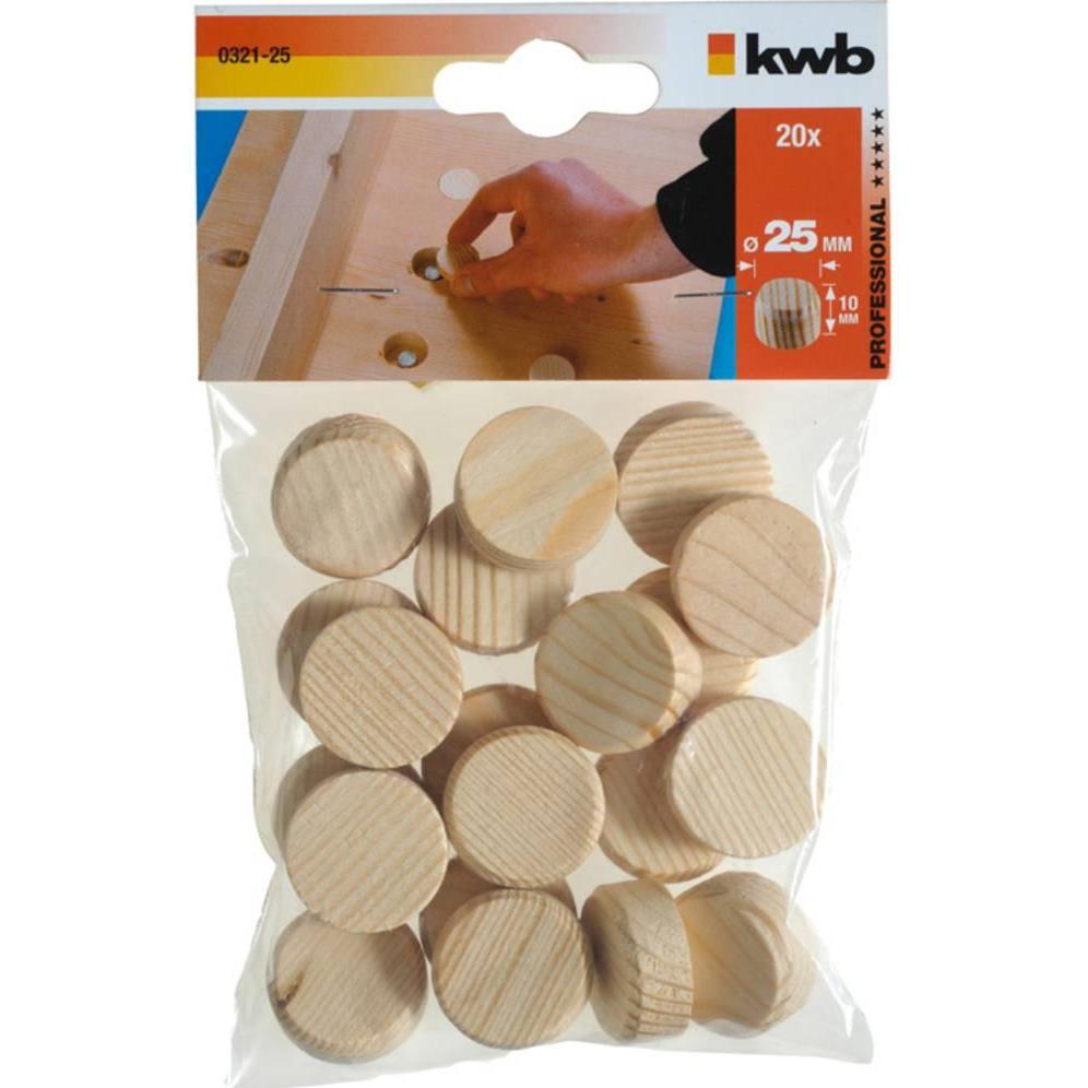 Thumbnail - kwb, Dübel, Konusplättchen 25 mm 032125 20 St. (20 Stk.)