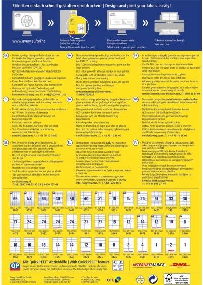 Produktbild Avery Universal-Etiketten