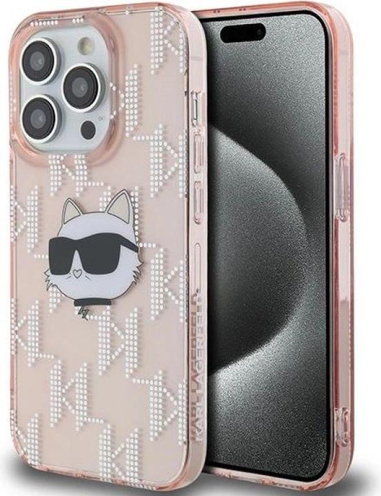 Produktbild Karl Lagerfeld KLHCP14XHKLPCHP iPhone 14 Pro Max 6.7" różowy/pink hardcase IML Choupette Head & Mono (Apple iPhone 14 Pro Max)