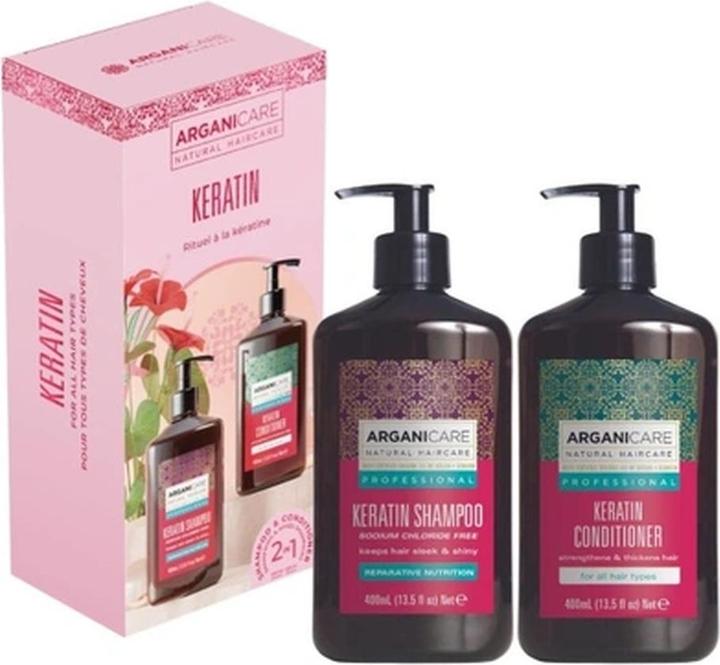 Image du produit Arganicare Keratin Shampoo And Conditioner Set 2023 (Kit de soins capillaires)