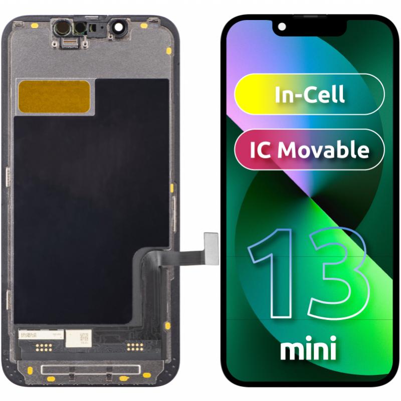 Zy Display Unit für iPhone 13 mini, In-Cell IC Version, Schwarz (Display, iPhone 13 mini), Pezzi di ricambio per dispositivi mobili