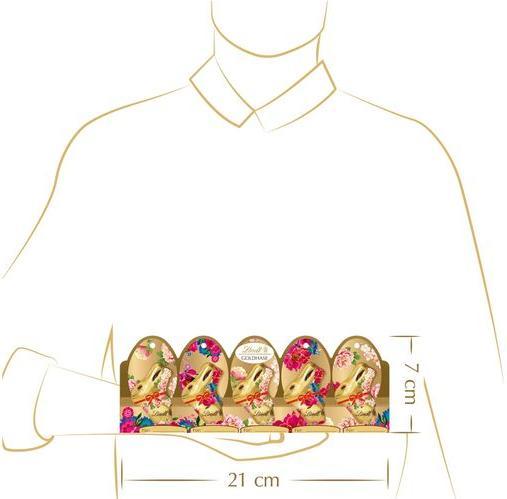 Immagine prodotto Lindt Coniglietto d'oro Fiore Edizione Latte Mini Pasqua (50 g)