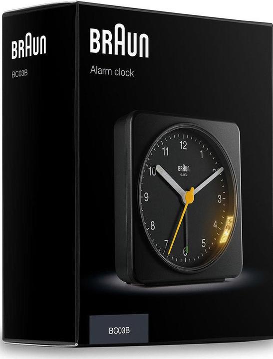 Actual product image Braun BC 03 B Quartz alarm clock