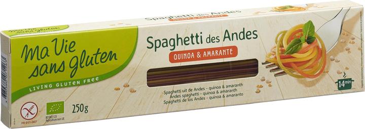 Actual product image Ma vie sans Gluten Spaghetti of the Andes tricolore (250 g)