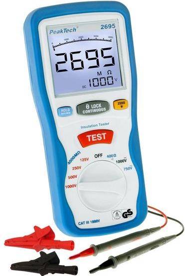 Actual product image Peaktech P 2695 Insulation measuring device
