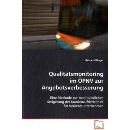 Qualitätsmonitoring im ÖPNV zur Angebotsverbesserung, Fachbücher