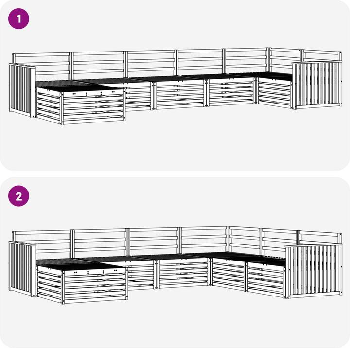 Produktbild vidaXL Outdoor-Sofa