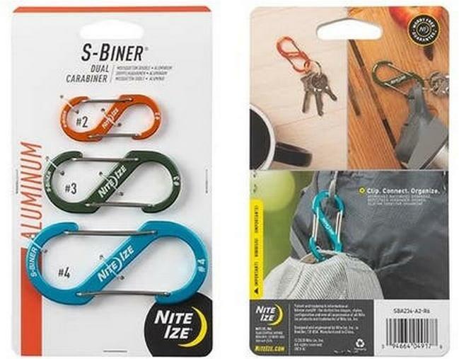 Actual product image Nite Ize S-Biner Aluminium Dual