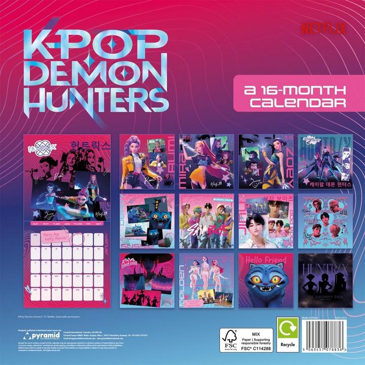 Produktbild K-Pop Demon Hunters 2026 Kalender