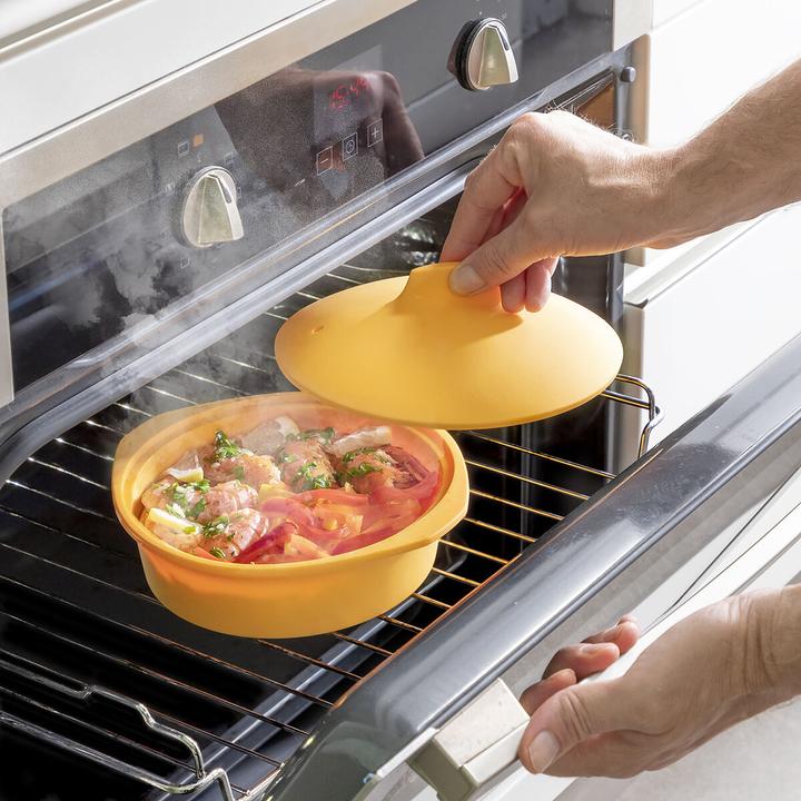 Actual product image InnovaGoods Steamer for the microwave - Orange (Plastic)