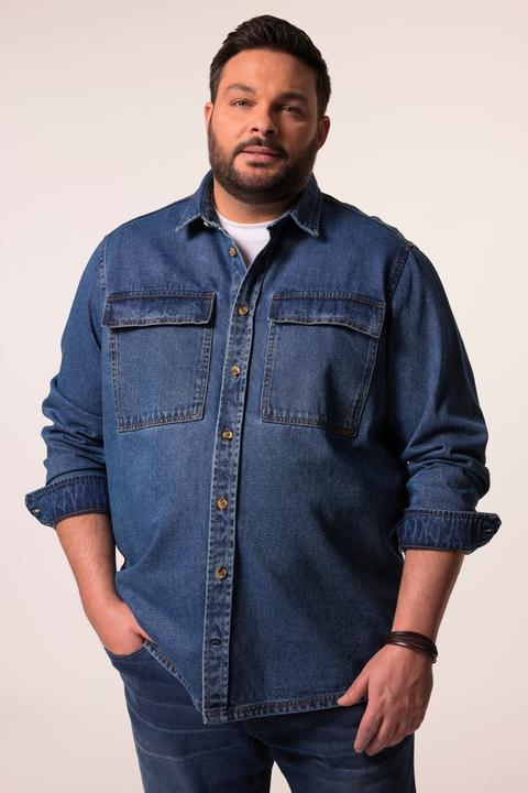 Immagine prodotto Men+ Jeans-Overshirt, Langarm, Overshirt-Fit, Kentkragen, bis 7 XL (7XL)