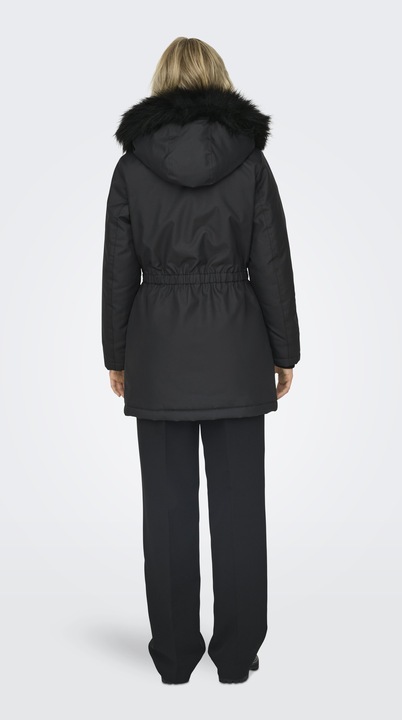Image du produit Only Capuche avec bord en fausse fourrure amovible Poignets côtelés Parka Longue parka (XS)