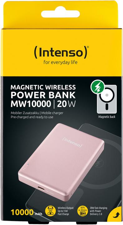 Actual product image Intenso Magn. Wireless Powerbank MW10000 10000 mAh Rosé (10000 mAh, 20 W, 37 Wh)
